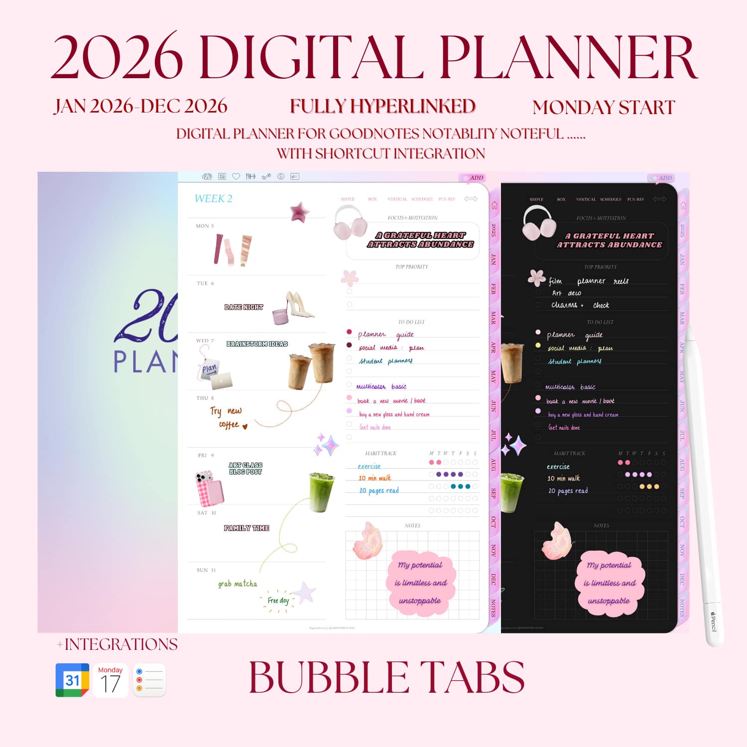 2026 BUBBLE PLANNERS